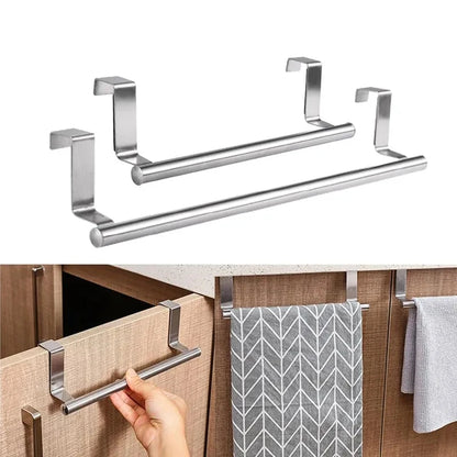1pc Stainless Steel Towel Rack Bathroom Towel Holder Stand Kitchen Cab Laneyeddys Store